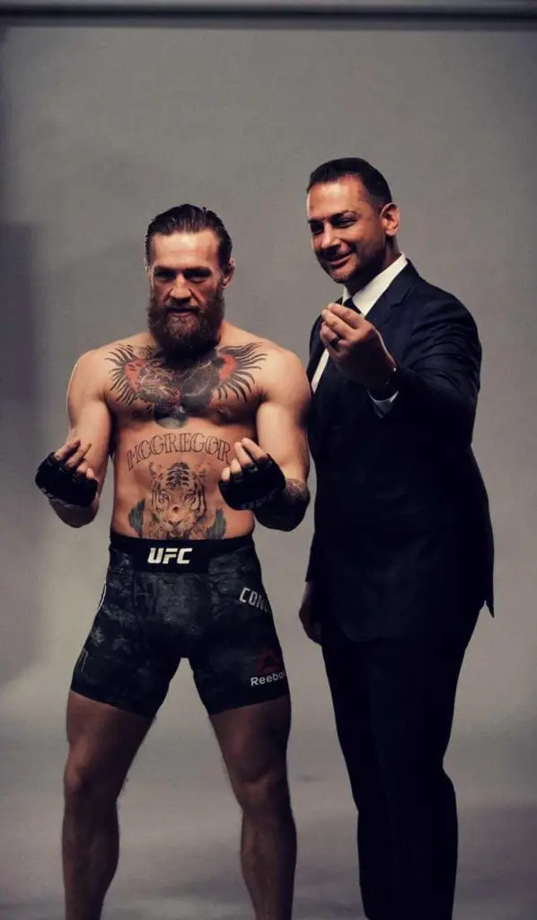 Conor McGregor with his manager Audie Attar